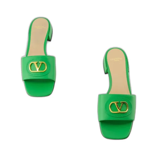 Valentino Vlogo Signature Slip-On Sandals