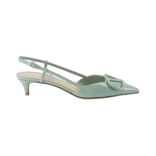 Valentino Vlogo Pointed Toe Slingback Pumps