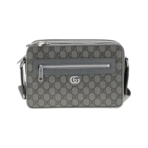 Gucci All-Over Patterned Zip-Up Shoulder Bag