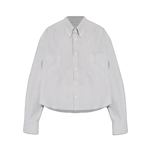Ami Paris Ami De Coeur Striped Long-Sleeved Shirt