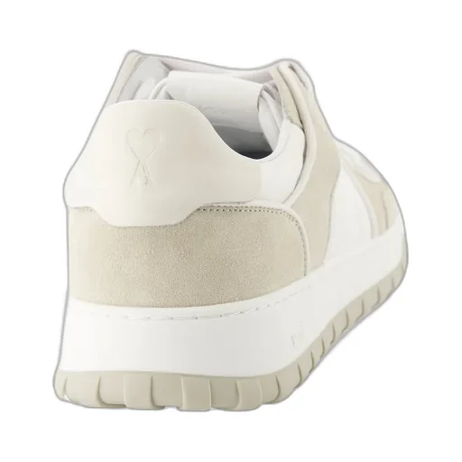 Ami Logo Embossed Low-Top Sneakers