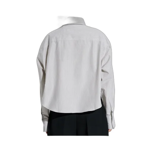 Ami Paris Ami De Coeur Striped Long-Sleeved Shirt