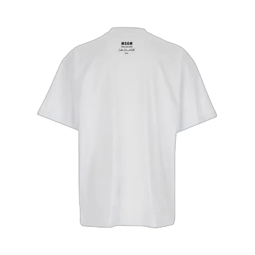 Msgm Patch Detailed Crewneck T-Shirt