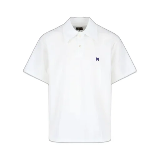 Needles S/S Butterfly Embroidered Polo Shirt