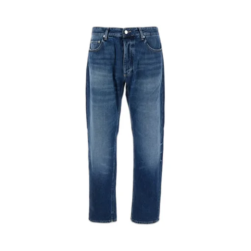 Icon Denim Five Pocket Jeans With Logo Patch