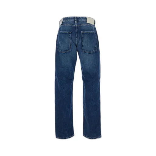 Icon Denim Five Pocket Jeans With Logo Patch