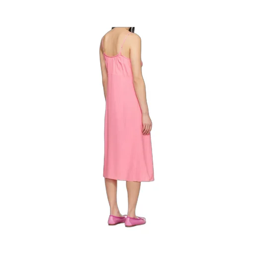 Negligee Bow Midi Slip Dress