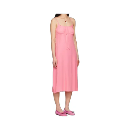 Negligee Bow Midi Slip Dress
