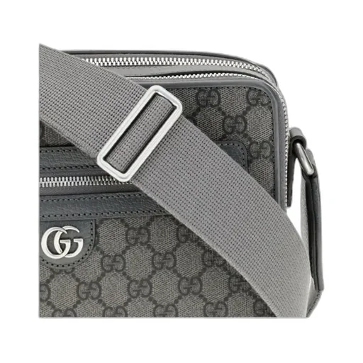 Gucci All-Over Patterned Zip-Up Shoulder Bag