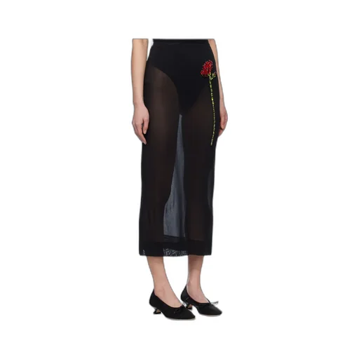 Embellished Carnation Column Skirt
