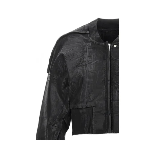 Rick Owens Drkshdw Cropped Zipped Bomber Jacket