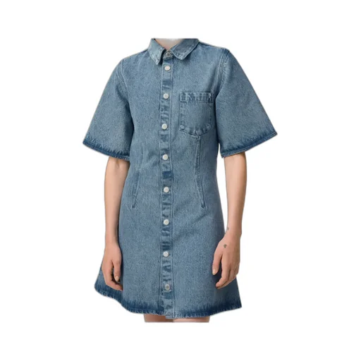 Ami Short Sleeve Shirt Dress