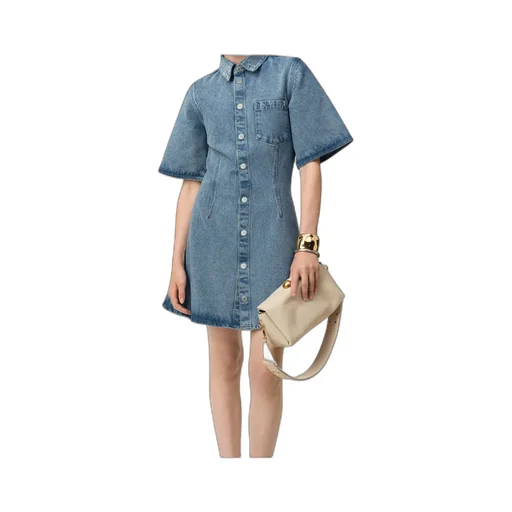 Ami Short Sleeve Shirt Dress