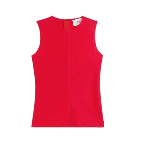 Ami Paris Crewneck Sleeveless Top