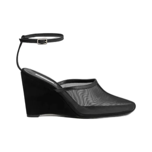 Square Toe Wedge Heel Shoes