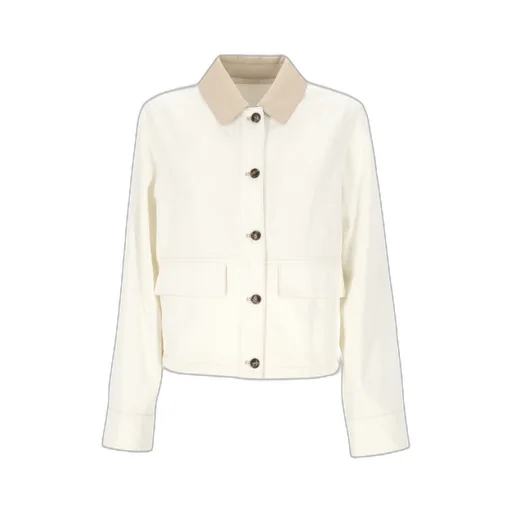Yves Salomon Contrast-Collar Jacket