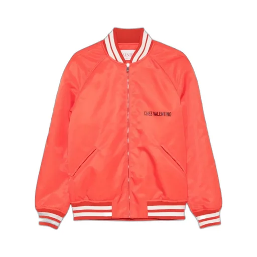 Chez Valentino-Print Bomber Jacket