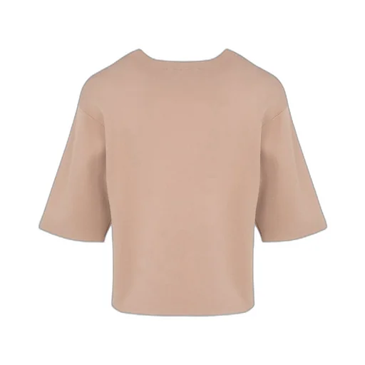 Knitted Cropped T-Shirt