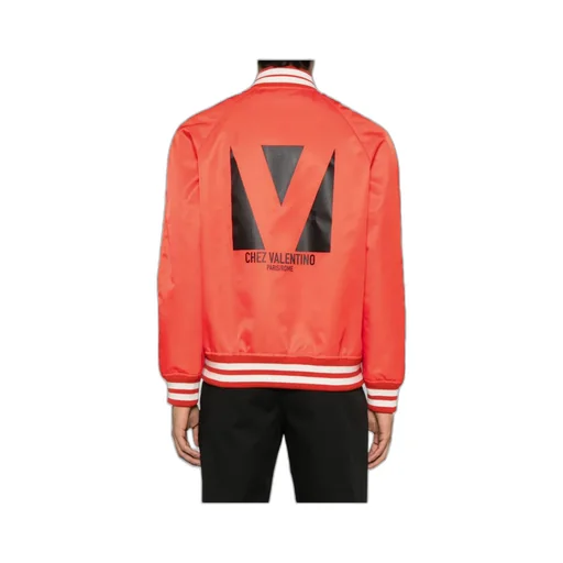 Chez Valentino-Print Bomber Jacket
