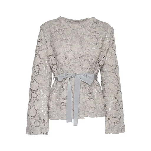 P.A.R.O.S.H. Lace Detailed Tie-Waist Jacket