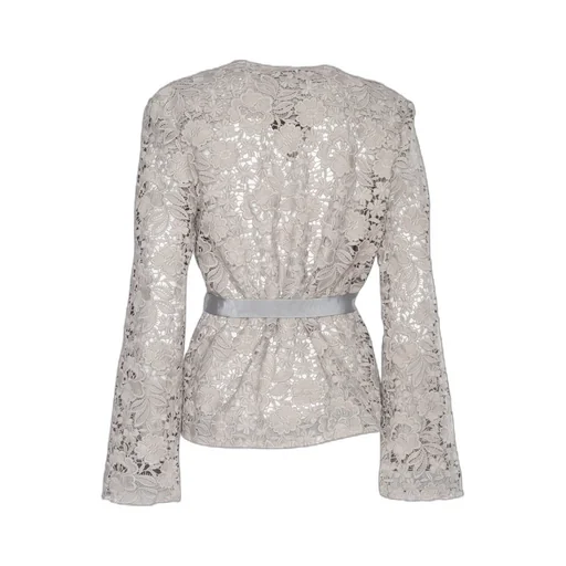 P.A.R.O.S.H. Lace Detailed Tie-Waist Jacket