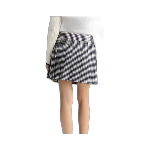 Liu Jo Pleated Chequered Miniskirt