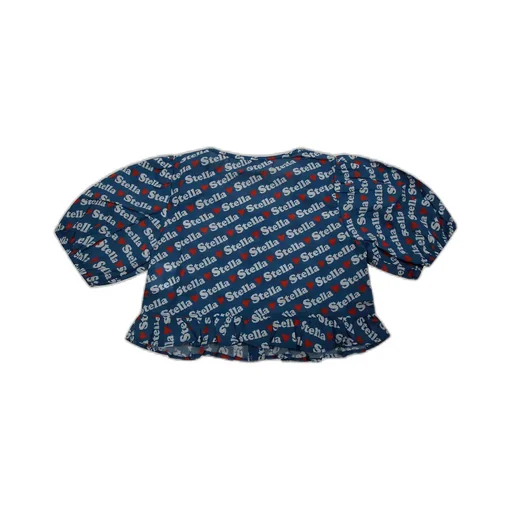 Stella Mccartney Kids Logo-Print Ruffled Shirt