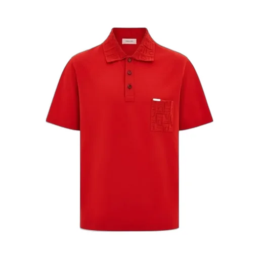 Ferragamo Logo Plaque Polo Shirt