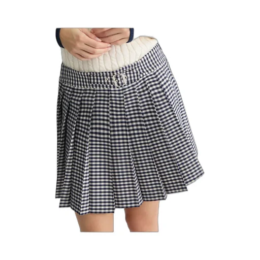 Liu Jo Pleated Chequered Miniskirt