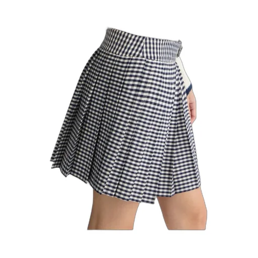 Liu Jo Pleated Chequered Miniskirt