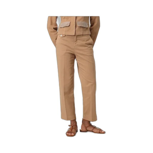 Liu Jo Logo Plaque Cropped Trousers