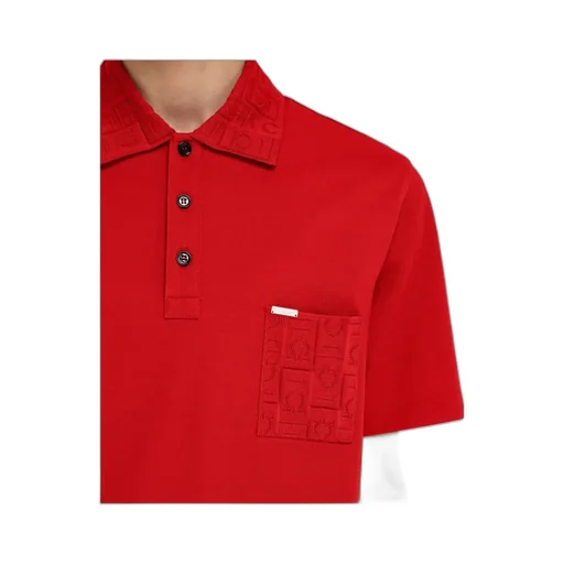 Ferragamo Logo Plaque Polo Shirt