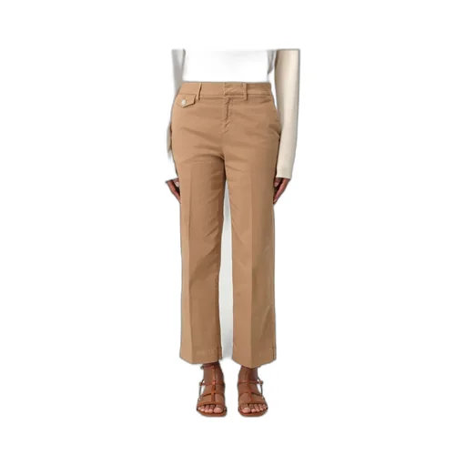 Liu Jo Logo Plaque Cropped Trousers