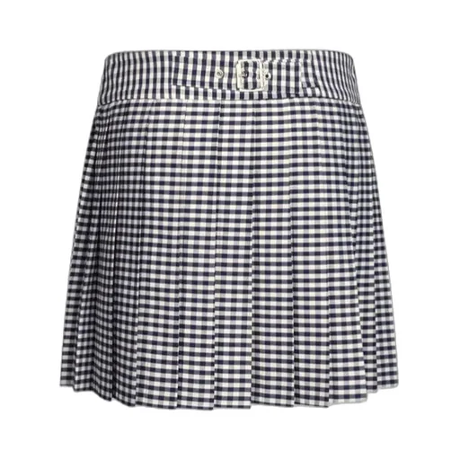 Liu Jo Pleated Chequered Miniskirt