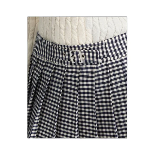 Liu Jo Pleated Chequered Miniskirt