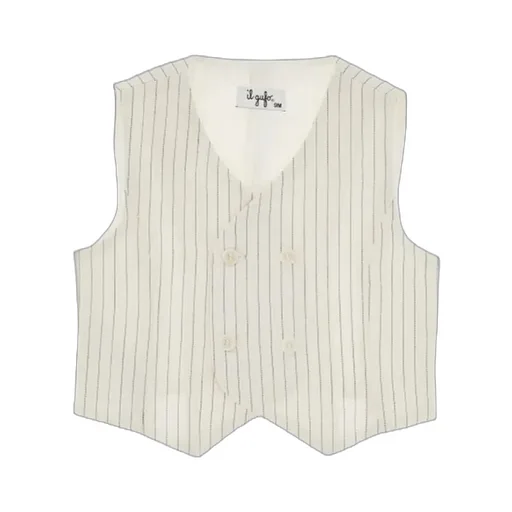 Il Gufo Double-Breasted Striped Vest