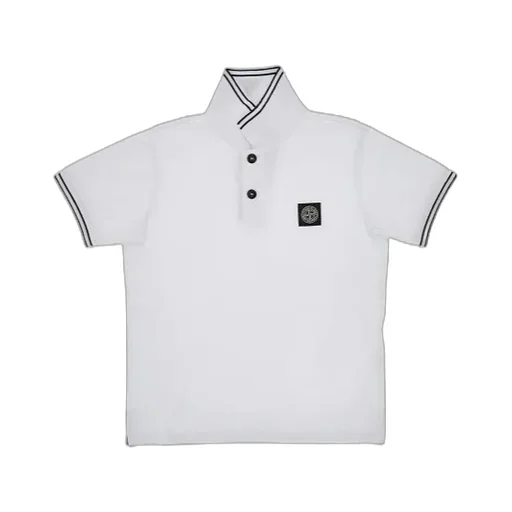 Stone Island Junior Compass-Badge Short Sleeved Polo Shirt