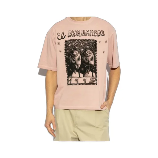 Dsquared2 Graphic Printed Crewneck T-Shirt