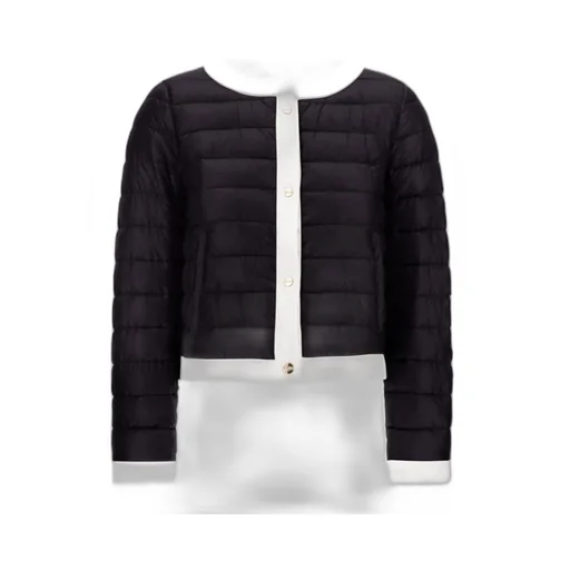 Striped Quilted Down Jacket