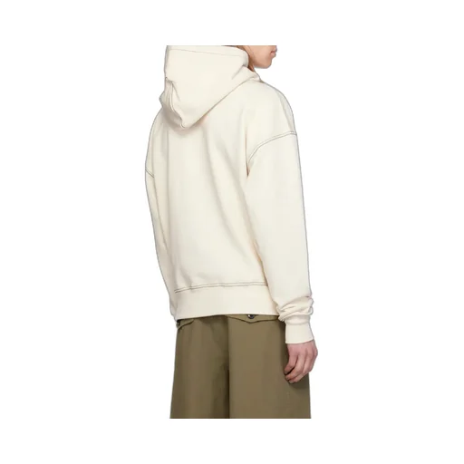 Ami Paris Logo Embroidered Drawstring Hoodie
