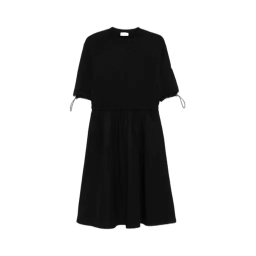 Contras-Panel Midi Dress