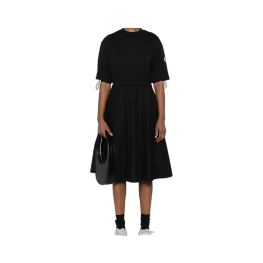 Contras-Panel Midi Dress