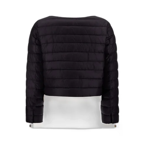 Striped Quilted Down Jacket