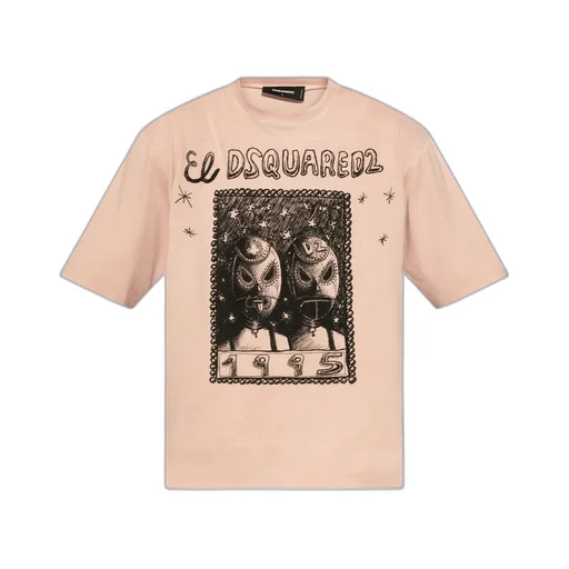 Dsquared2 Graphic Printed Crewneck T-Shirt