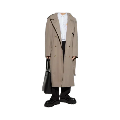 Moschino Double-Breasted Loose-Fit Coat