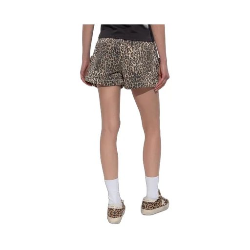 R13 Leopard Printed Pouch Pocket Shorts