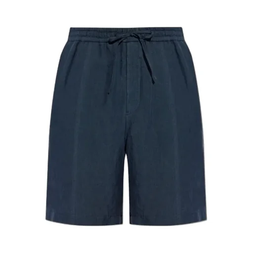 Emporio Armani Pleat Detailed Drawstring Shorts