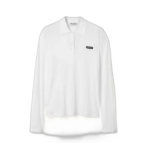 Ribbed Jersey Polo Shirt