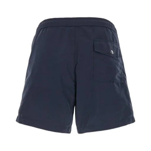 Moncler Logo Patch Drawstring Swim Shorts