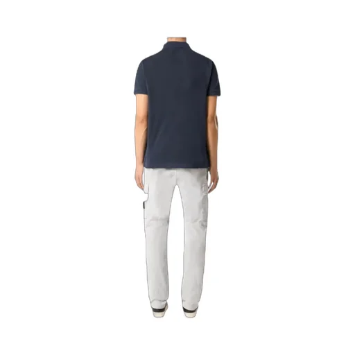 Stone Island Compass-Patch Buttoned Polo Shirt